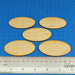 LITKO 42x75mm Oval Bases Compatible with AoS & 40k, 3mm Plywood (5)-Specialty Base Sets-LITKO Game Accessories