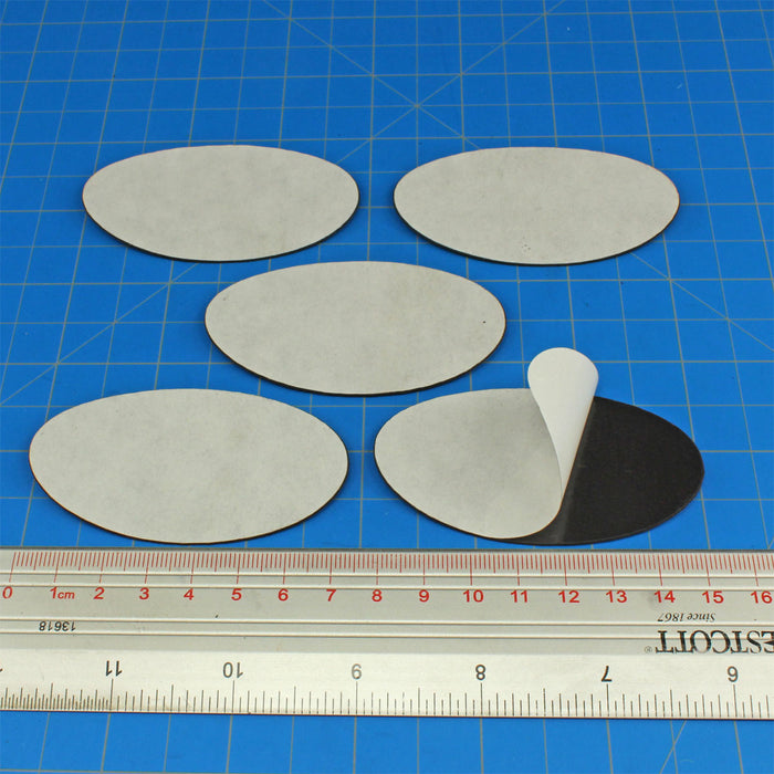 LITKO 42x75mm Oval Bases Compatible with AoS & 40k, .020 Magnet (5)-Specialty Base Sets-LITKO Game Accessories