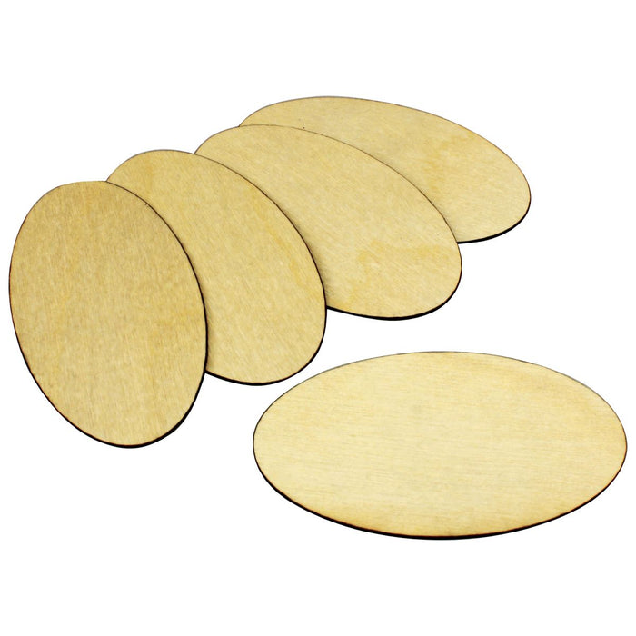 LITKO 42x75mm Oval Bases Compatible with Age of Sigmar (5) (NEW! Multiple Materials on One Page!)