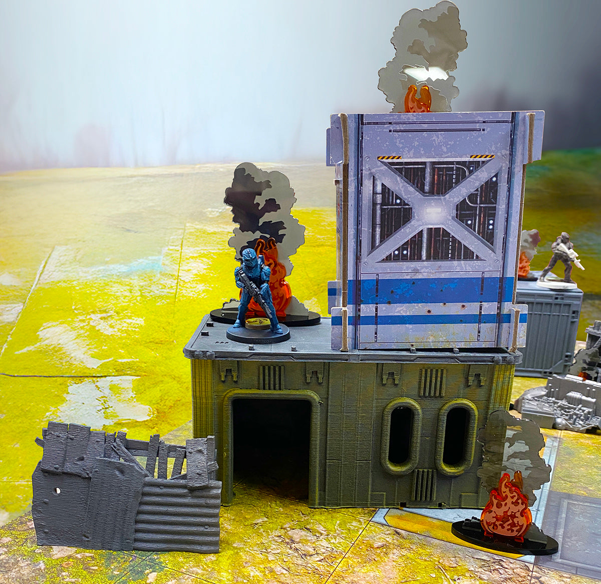 LITKO Small Smoldering Blaze Markers (7)-Tokens-LITKO Game Accessories