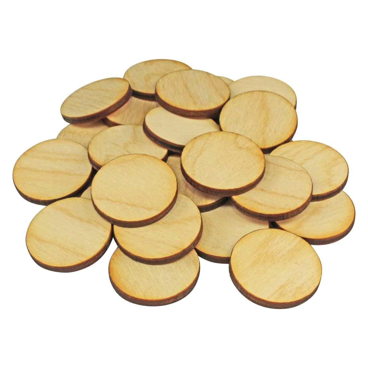 LITKO 28.5mm Circular Bases Compatible with AoS & 40k, 3mm Plywood (25)-Specialty Base Sets-LITKO Game Accessories