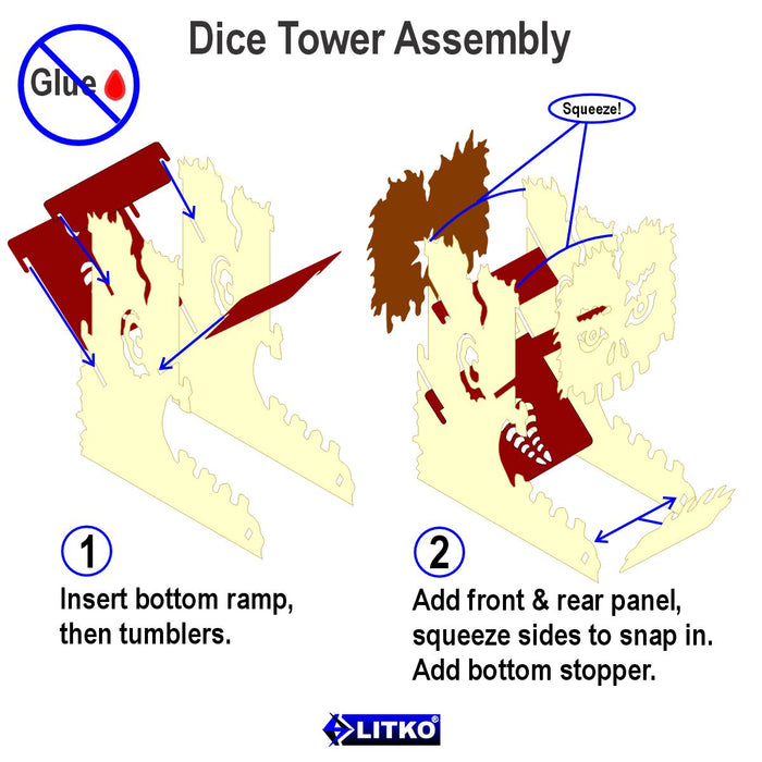 LITKO Zombie Head Dice Tower-Dice Tower-LITKO Game Accessories