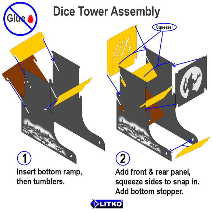 Werewolf Dice Tower-Dice Tower-LITKO Game Accessories
