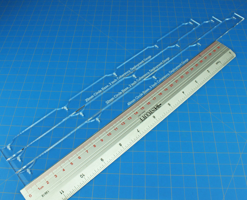LITKO Deployment Gauge Set 2-inch Coherency Compatible with Warhammer 40k 8th Edition (3)-Movement Gauges-LITKO Game Accessories
