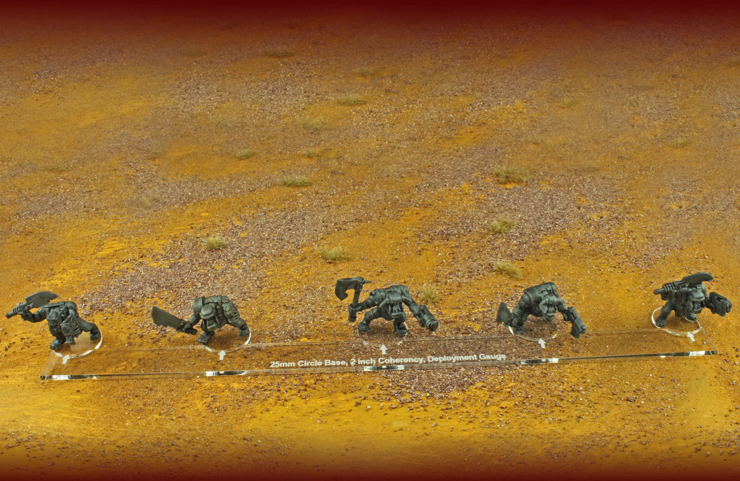 LITKO Deployment Gauge Set 2-inch Coherency Compatible with Warhammer 40k 8th Edition (3)-Movement Gauges-LITKO Game Accessories