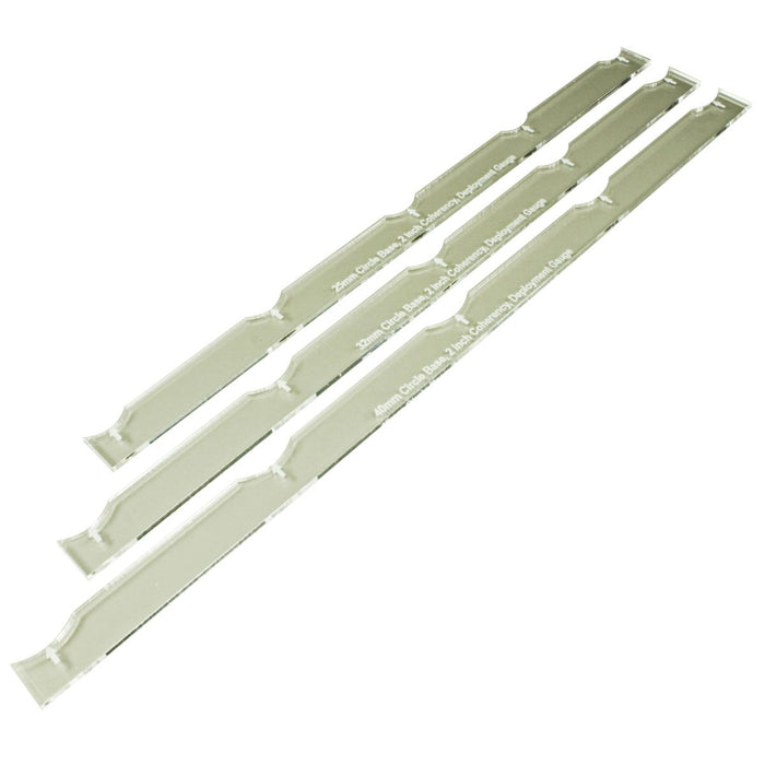 LITKO Deployment Gauge Set 2-inch Coherency Compatible with Warhammer 40k 8th Edition (3)-Movement Gauges-LITKO Game Accessories