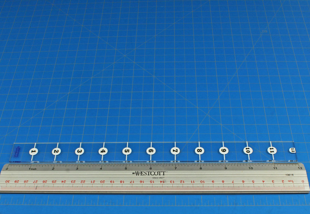 LITKO Premium Printed Double Sided One Inch Rulers, 3mm-Movement Gauges-LITKO Game Accessories