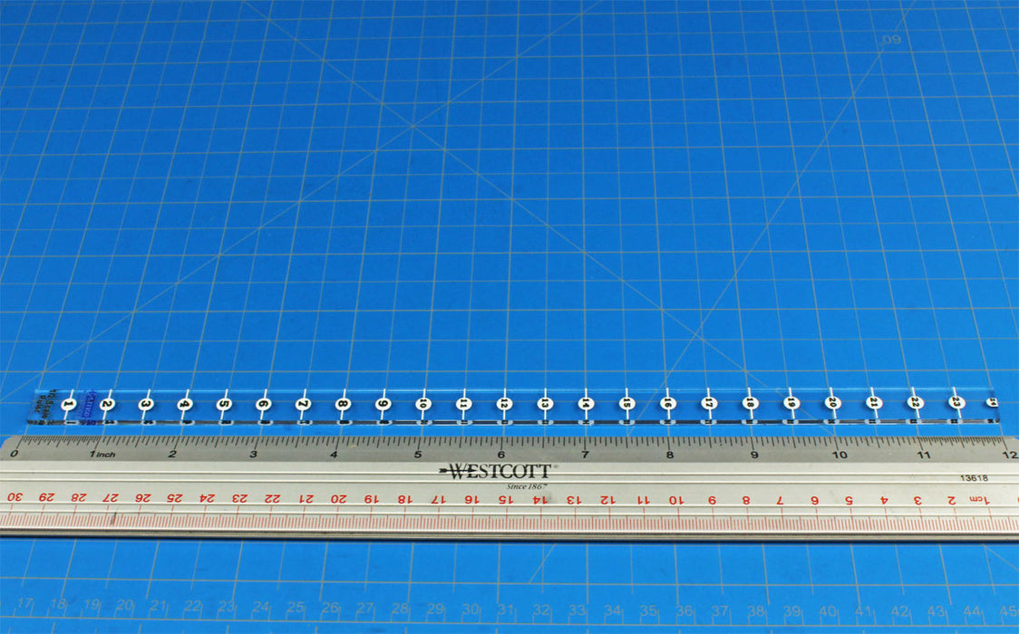 LITKO Premium Printed Double Sided 1/2 Scale Inch Rulers, 3mm-Movement Gauges-LITKO Game Accessories