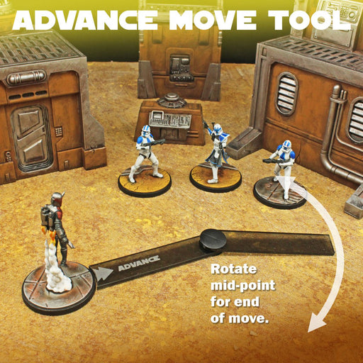 LITKO Flex Maneuver, Shove and Push Tools Set Compatible with Star Wars: Shatterpoint (4)-Movement Gauges-LITKO Game Accessories