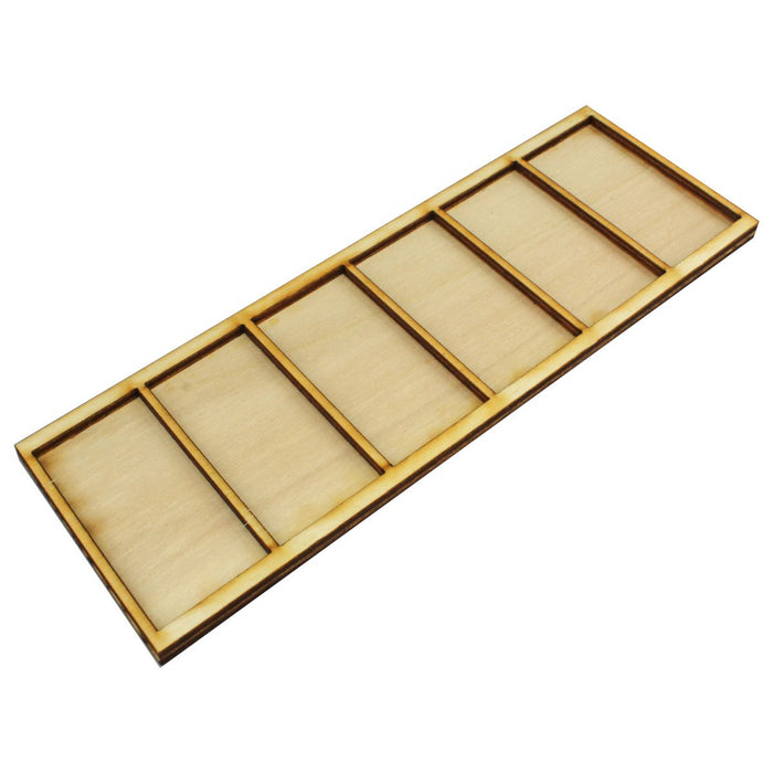 LITKO 6x1 Formation Tray for 25x50mm Cavalry Bases Compatible with Lion Rampant-Movement Trays-LITKO Game Accessories