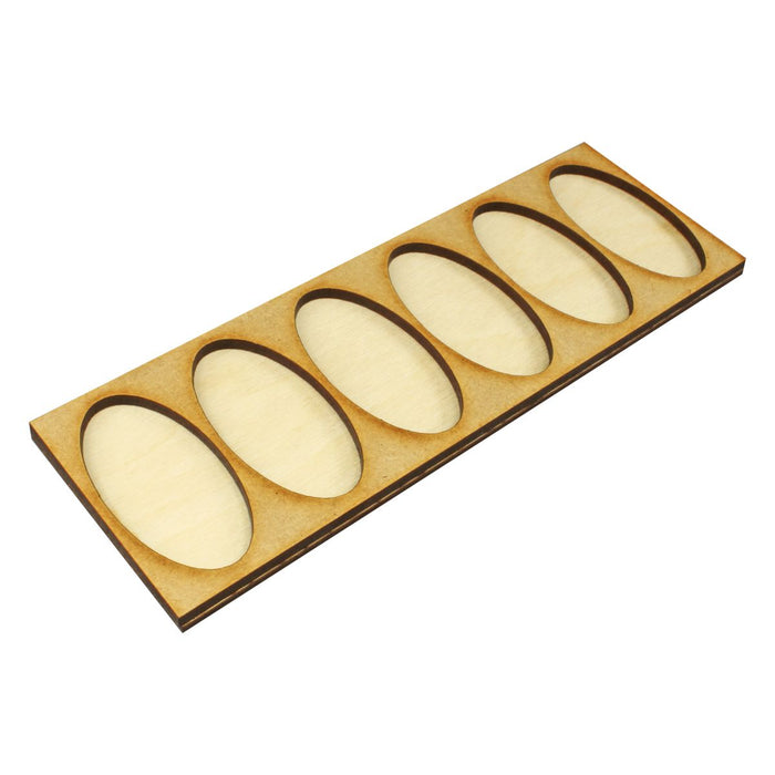 LITKO 6x1 Formation Tray for 25x50mm Oval Bases Compatible with Lion Rampant-Movement Trays-LITKO Game Accessories
