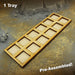 LITKO 6x2 Formation Tray for 20mm Square Bases Compatible with Lion Rampant-Movement Trays-LITKO Game Accessories