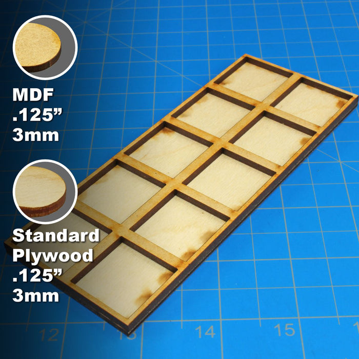 LITKO 5x2 Upsizing Formation Tray for 25mm Square bases Compatible with Warhammer: The Old World-Movement Trays-LITKO Game Accessories