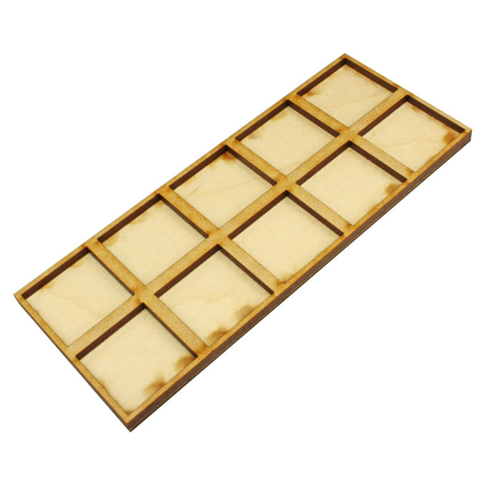 LITKO 5x2 Upsizing Formation Tray for 25mm Square bases Compatible with Warhammer: The Old World-Movement Trays-LITKO Game Accessories