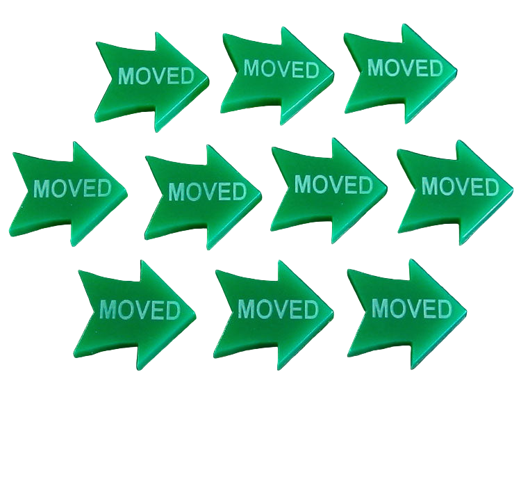 LITKO Moved Tokens (10) (New! Multiple Colors on One Listing!)