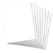 Product image displaying a fanned-out set of 8 white 8x10 inch styrene sheets for the 0.030-inch Plasticard Pack.