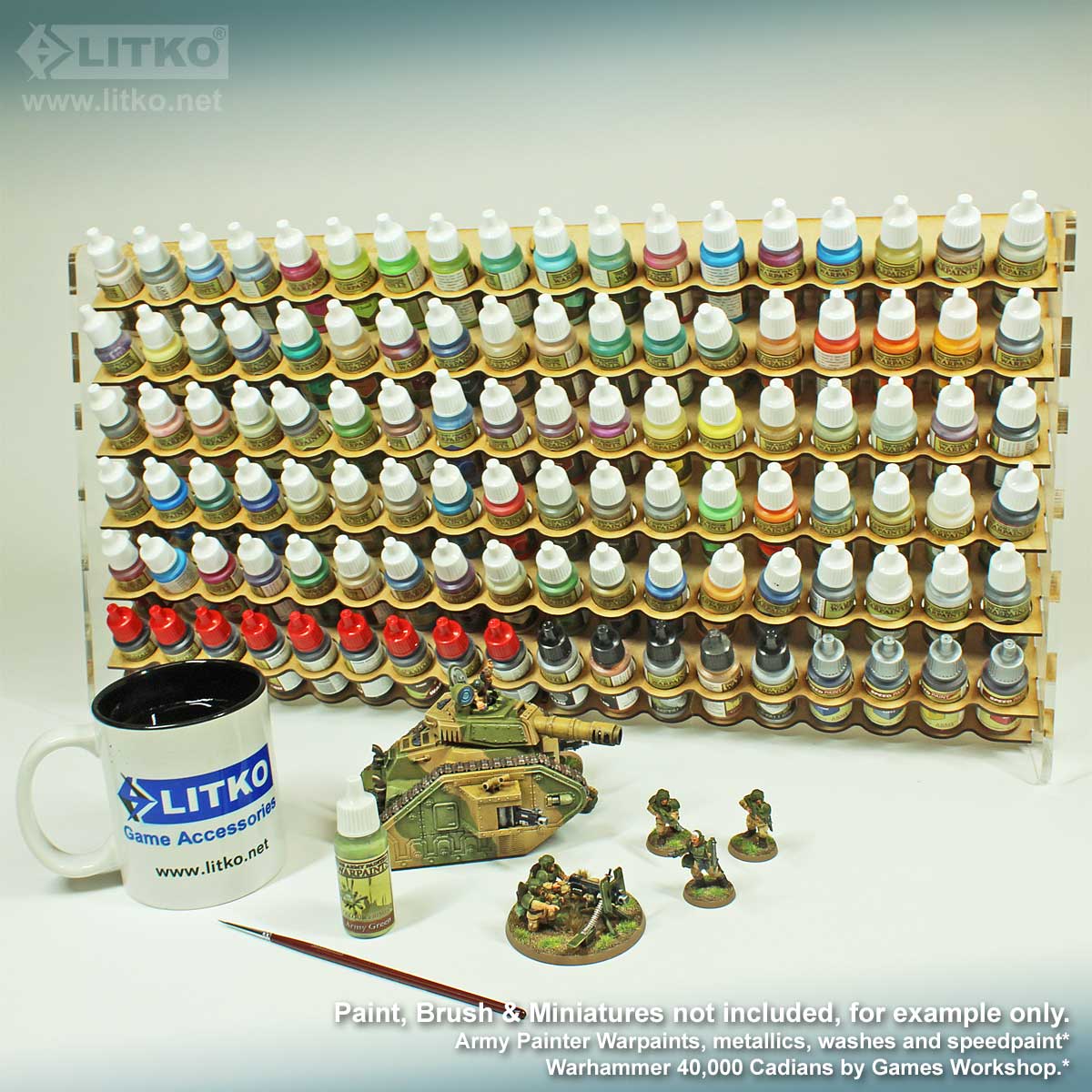 LITKO Hobby Paint Storage Racks for Vallejo, Craft Paint, and More