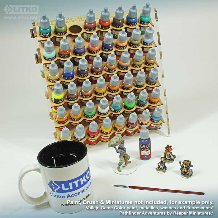 LITKO Hobby Paint Storage Rack Compatible with 18mL Dropper Bottle Paints - LITKO Game Accessories