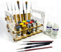 LITKO Mobile Paint Caddy Compatible with (15) 26mm Figure Paint Bottles (18) Medium-to-small Paint Brushes-Paint Rack-LITKO Game Accessories