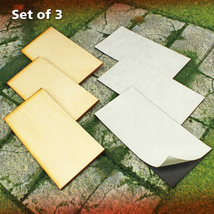 LITKO 50x100mm Rectangular Ready-Base Kit Compatible with Warhammer: The Old World ( 3 Pack)-Specialty Base Sets-LITKO Game Accessories