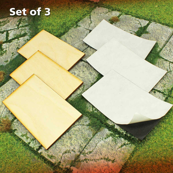LITKO 60x100mm Rectangular Ready-Base Kit Compatible with Warhammer: The Old World ( 3 Pack)-Specialty Base Sets-LITKO Game Accessories