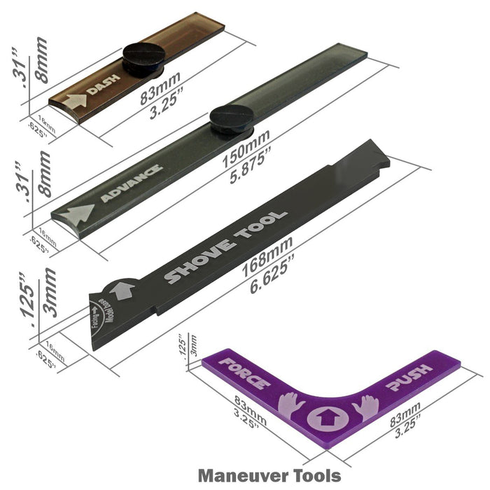 LITKO Flex Maneuver, Shove and Push Tools Set Compatible with Star Wars: Shatterpoint (4)