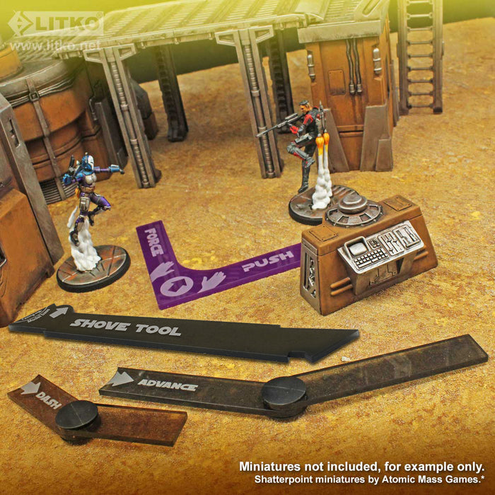 LITKO Flex Maneuver, Shove and Push Tools Set Compatible with Star Wars: Shatterpoint (4)