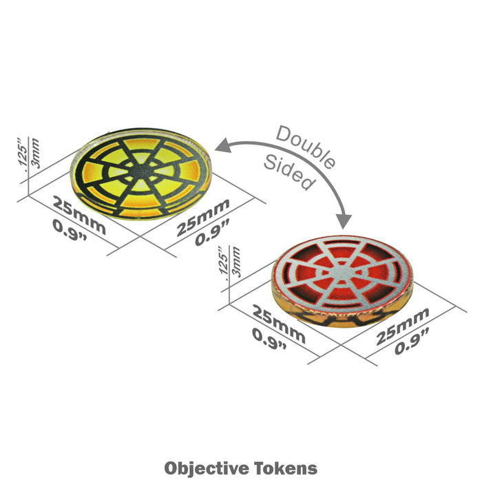 LITKO Objective Token Set Compatible with Star Wars: Shatterpoint (10)