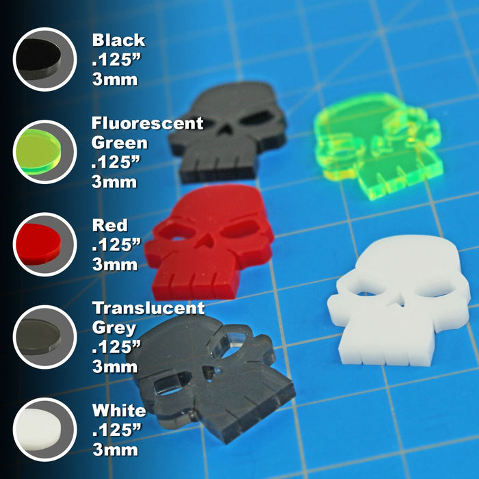 LITKO Skull Tokens, Multi-Color (10)-Tokens-LITKO Game Accessories