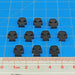 LITKO Mini Skull Tokens, Black (15)-Tokens-LITKO Game Accessories