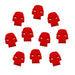 LITKO Mini Skull Tokens, Red (15)-Tokens-LITKO Game Accessories
