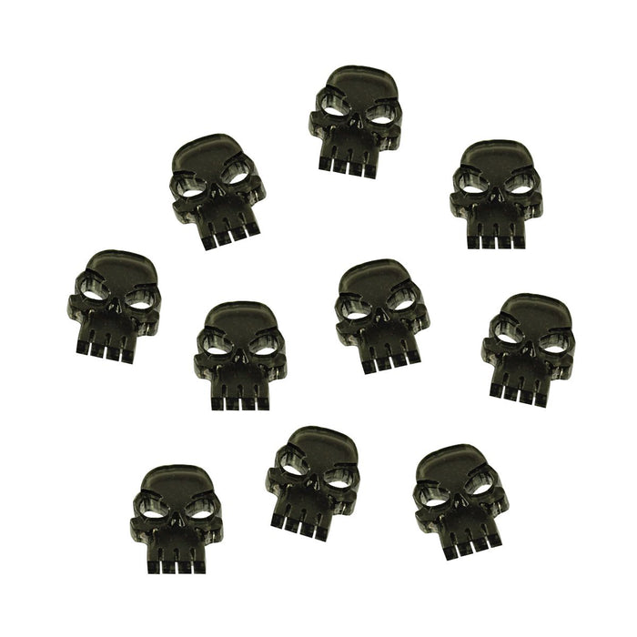 LITKO Mini Skull Tokens, Translucent Grey (15)-Tokens-LITKO Game Accessories