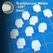 LITKO Mini Skull Tokens, Transparent White (15)-Tokens-LITKO Game Accessories
