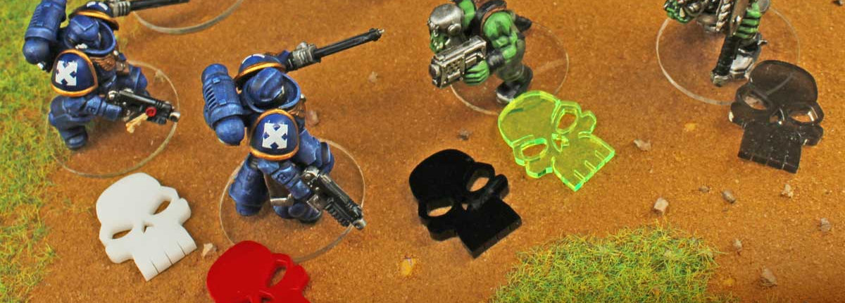 LITKO Skull Token, Multi-Color (10)-Tokens-LITKO Game Accessories