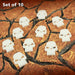 LITKO Skull Tokens, White (10)-Tokens-LITKO Game Accessories