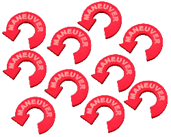 LITKO Maneuver Token (10) (New! Multiple Colors on One Listing!)