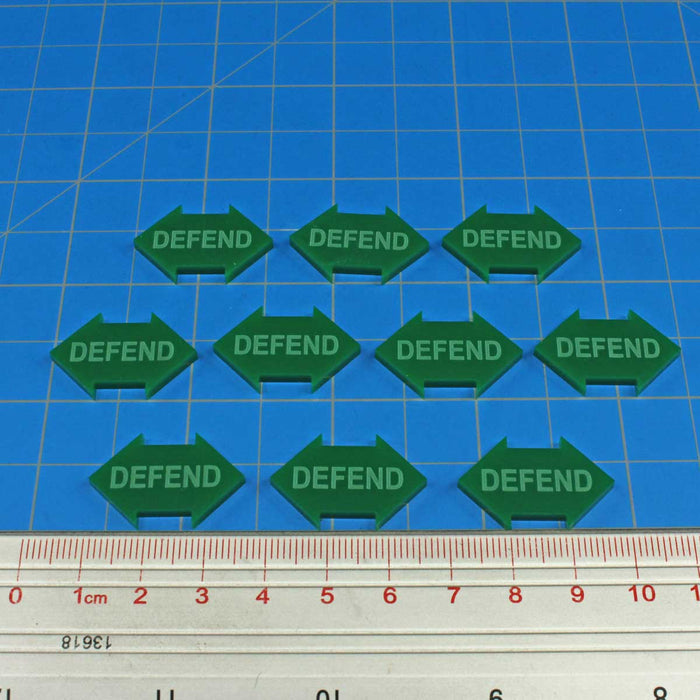 LITKO Defend Token, Green (10)-Tokens-LITKO Game Accessories