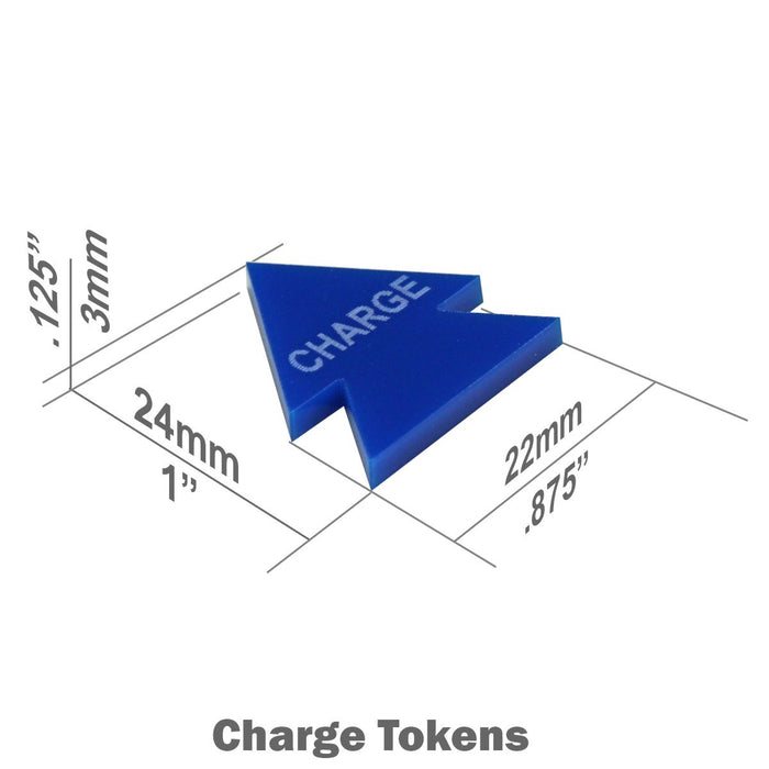 LITKO Charge Tokens, Blue (10)-Tokens-LITKO Game Accessories