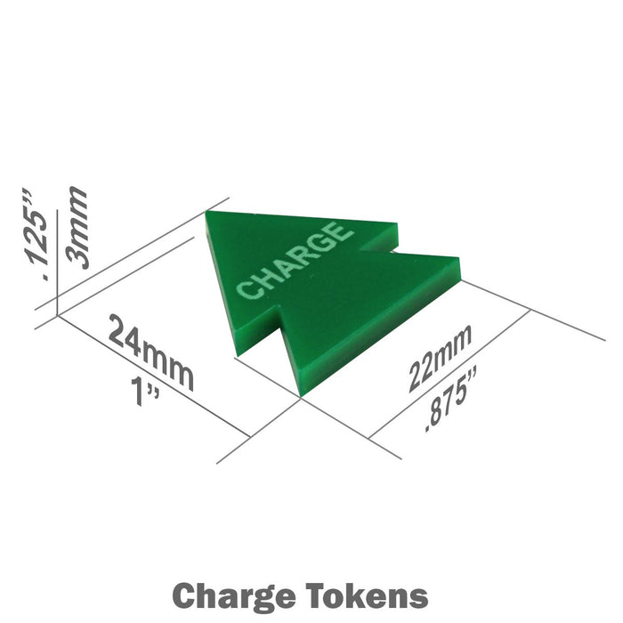 LITKO Charge Tokens, Green (10)-Tokens-LITKO Game Accessories