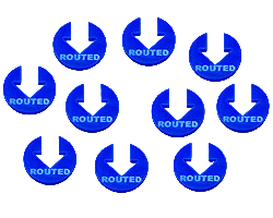 LITKO Routed Tokens (10) (New! Multiple Colors on One Listing!)