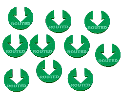LITKO Routed Tokens (10) (New! Multiple Colors on One Listing!)