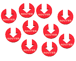 LITKO Routed Tokens (10) (New! Multiple Colors on One Listing!)
