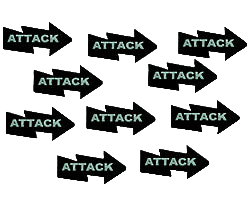 LITKO Attack Tokens (10) (NEW! Multiple Colors on One Listing!)