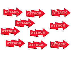 LITKO Attack Tokens (10) (NEW! Multiple Colors on One Listing!)