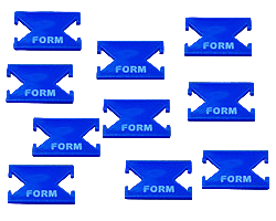 LITKO Form Tokens (10) (New! Multiple Colors on One Listing!)