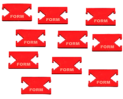 LITKO Form Tokens (10) (New! Multiple Colors on One Listing!)
