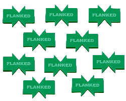 LITKO Flanked Tokens (10) (New! Multiple Colors on One Listing!)