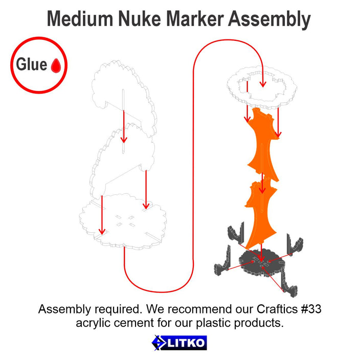 LITKO Nuke Markers, Medium-Tokens-LITKO Game Accessories