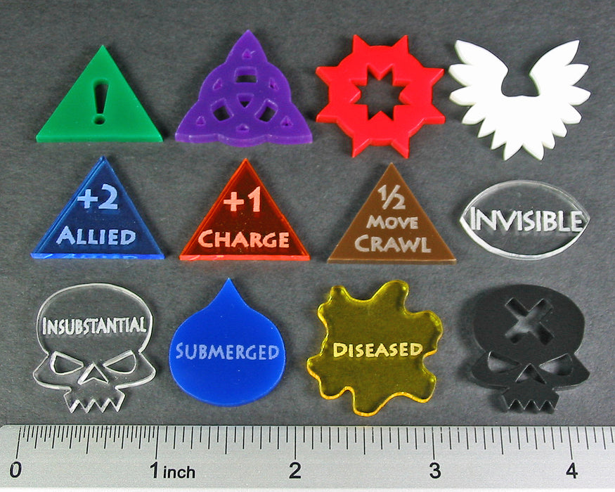 LITKO Effects Token Set Compatible with Dungeons & Dragons 4th Edition (12)
