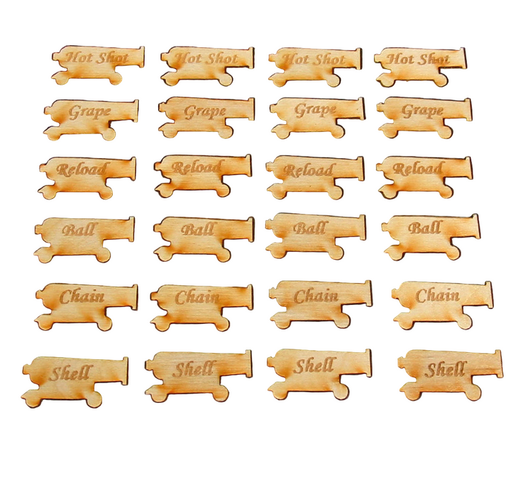 LITKO Cannon Reload Set Compatible with Age of Sail (24)